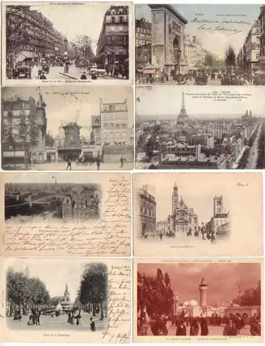 12365/8 Ak Paris Frankreich Stadtansichten um 1910