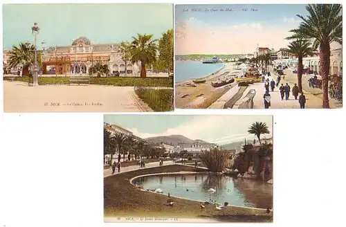 12363/3 Ak Nice Nizza Frankreich Stadtansichten um 1910