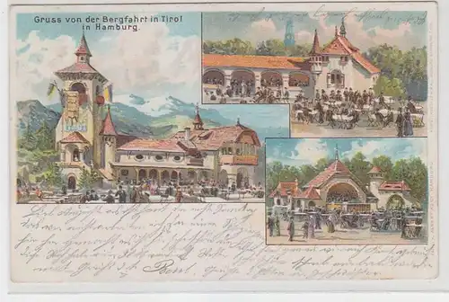 12348 Multi-image Ak Salutation du tour de montagne au Tyrol à Hambourg 1901