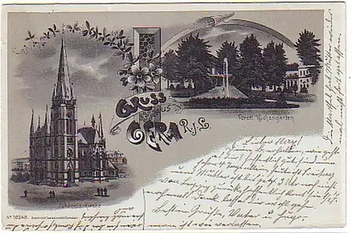 12333 Carte de la Lune de Guera Reuss 1915