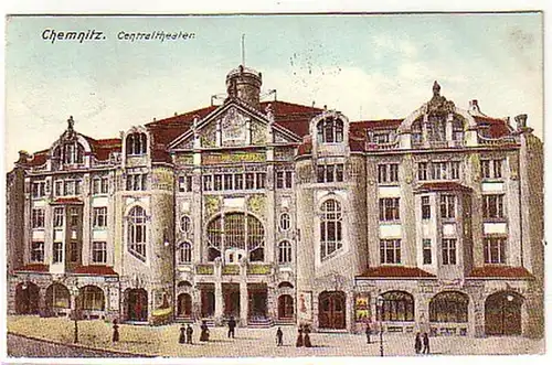 12325 Ak Chemnitz Centraltheater 1902
