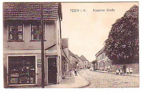 12321 Ak Tessin in Mecklenburg Rostocker Straße 1913