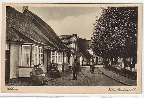 12320 Ak Schleswig Holm Fischerviertel um 1920