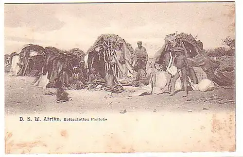 12314 Ak allemand Sud-Ouest Afrique Hottentotten Pontoks