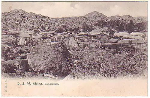 12310 Ak allemand Sud-Ouest Afrique Paysage vers 1900
