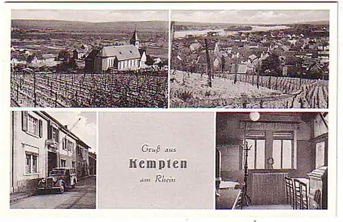 12295 Mehrbild Ak Gruß aus Kempten am Rhein um 1940