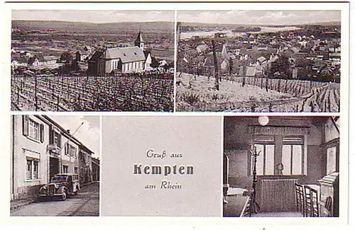 12295 Multi-image Ak Salutation de Kempten am Rhein vers 1940