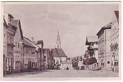 12292 Ak Untergrißbach près de Passau Vue de la route 1942