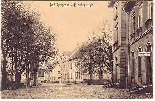 12278 Feldpost Ak Bad Rappenau Bahnhofstraße 1918