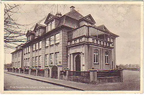 12272 Ak Celle Prov. Feuerwehrschule Vorderansicht 1936