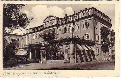 12266 Ak Heidelberg Hotel Hotels Cour européenne 1938