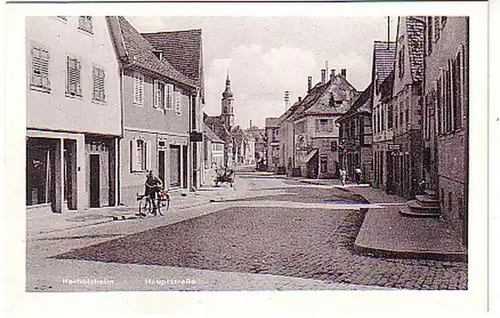 12253 Ak Herbolzheim Hauptstrasse um 1940-50