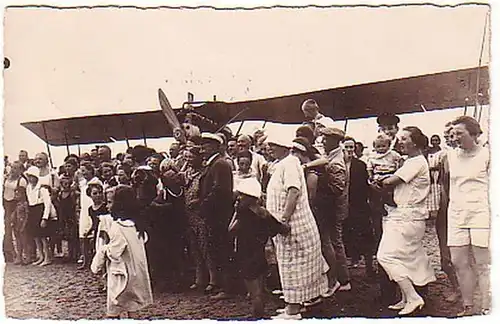 12248 Ak Flugzeuglandung in Nordseebad Sanct Peter 1926