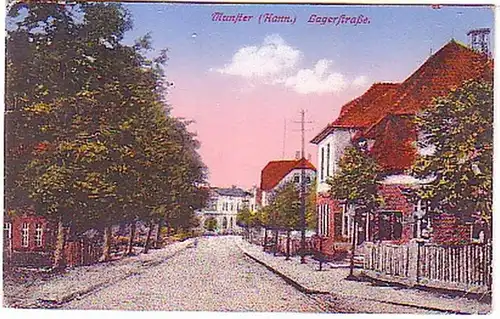 12241 Feldpost Ak Munster (Hann.) Lagerstraße 1918