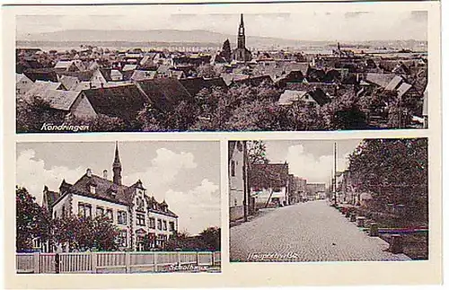 12235 Mehrbild Ak Köndringen Schulhaus usw. um 1940