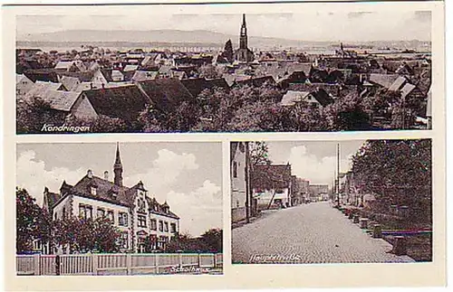 12235 Multi-image Ak Könndringen Maison d'école, etc. vers 1940