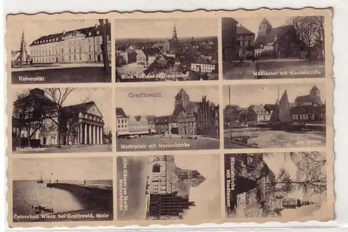 12233 Feldpost Ak Greifswald Université, etc. 1939