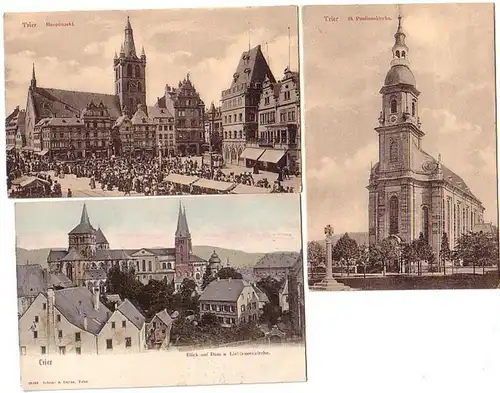 12223/3 Ak Trier Ortsansichten um 1910