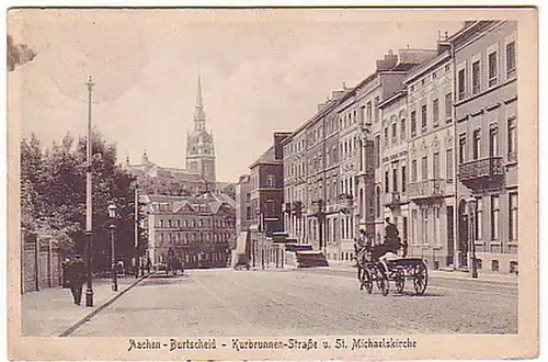 12216 Ak Aachen Burcheid Kurbrunnen Strasse 1925