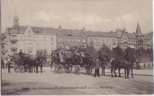 12205 Ak Hamburg Hammonia Rundfahrt Gesellschaft um1910