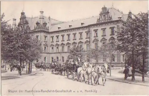 12204 Ak Hamburg Hammonia Rundfahrt Gesellschaft um1910