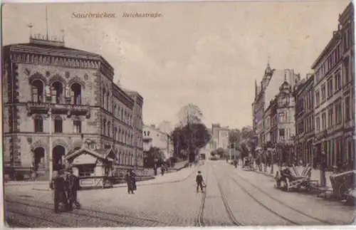 12198 Feldpost Ak Saarbrücken Reichsstrasse 1915