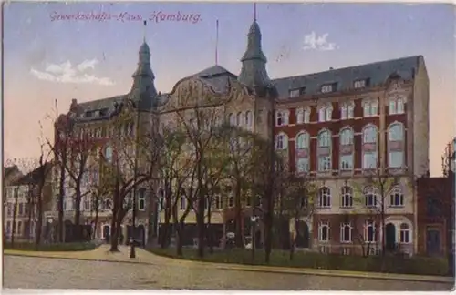 12186 Ak Hamburg Gewerkschaftshaus um 1910