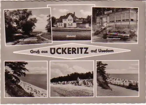 12157 Ak Salutation de Uckeritz sur Usedom vers 1970