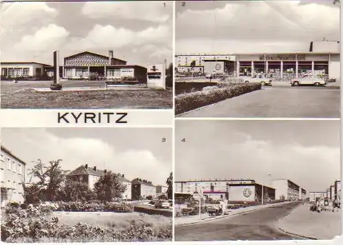 12150 Ak multi-images Kyritz Otto-Grothehau-Str. etc. 1984