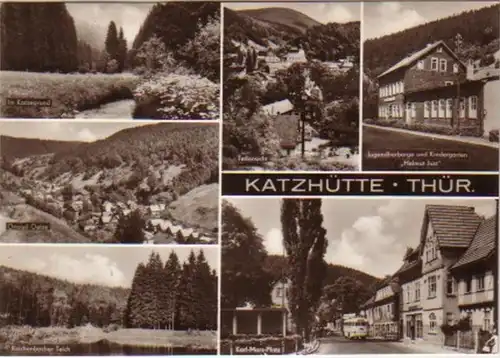 12148 Mehrbild-Ak Katzhütte Thüringen 1970