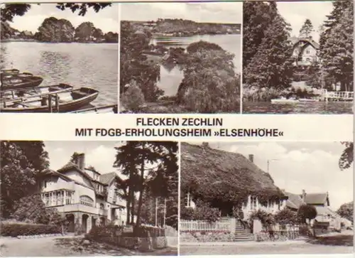 12116 Ak Placage Zechlin avec FDGB Maison de repos 1981