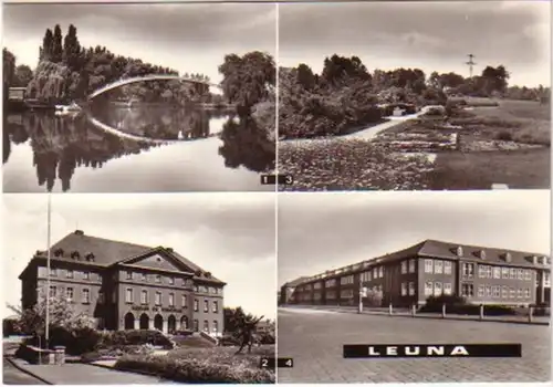 12081 Mehrbild Ak Leuna Kreis Merseburg 1983