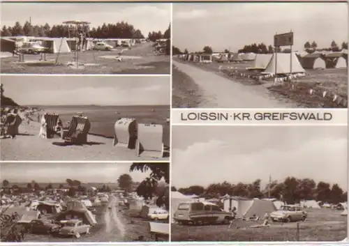 12064 Multi-image Ak Loissin Kreis Greifswald 1982