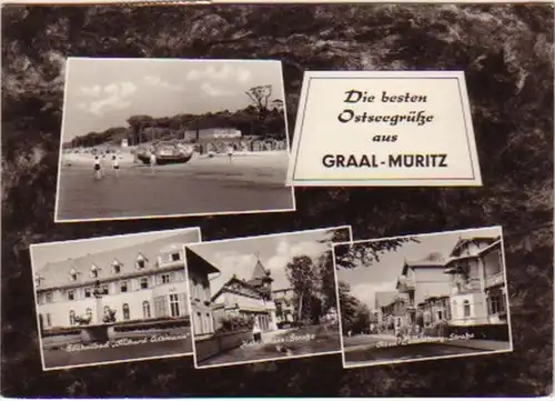 12050 Multi-image-Ak Salut de la mer Baltique de Graal-Müritz 1967