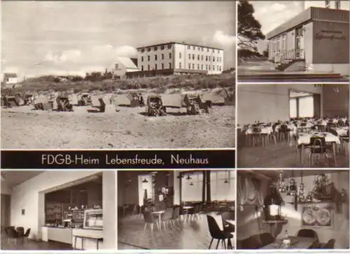 12042 Ak FDGB-Heim Lebensfreude Neuhaus um 1970