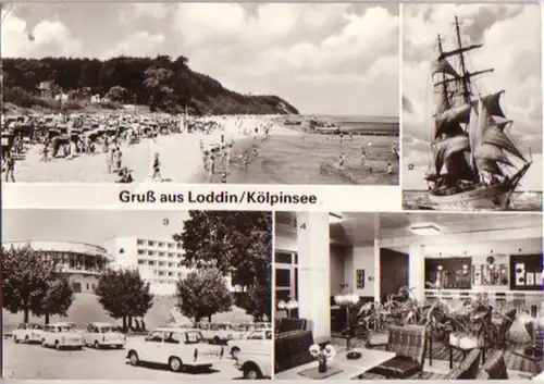 12010 Ak Salutation de Loddin/Kölpinsee Kr. Wolgast 1988