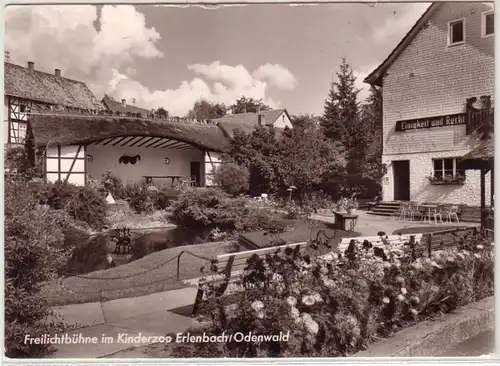 12001 Ak Erlenbach / Odenwald Freilichtszätze im Kinderzoo 1970