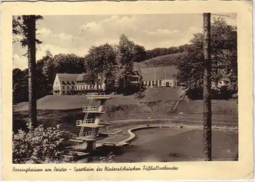 11988 Ak Barsinghausen am Deister Sportheim 1952