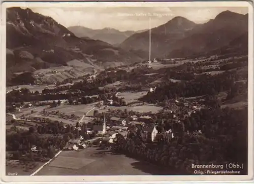 11985 Ak Brunenburg Oberbayern Vue aérienne 1939