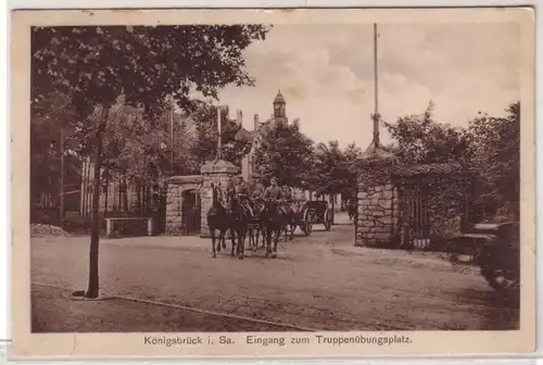 11983 Ak Truppenübungsplatz Königsbrück Eingang 1926