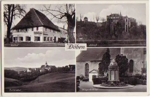 11980 Multi-image Ak Gasthof Döben près de Grimma vers 1940