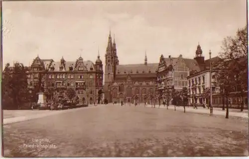 11977 Ak Liegnitz in Silésien Friedrichplatz 1926