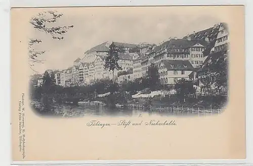 11976 Ak Tübingen Stylo et cols de neckar vers 1900