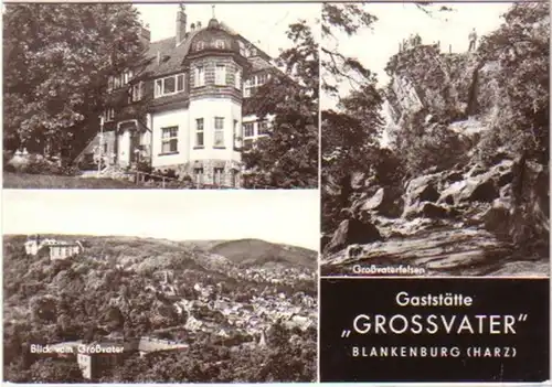 11973 Ak Blankenburg Harz Gaststätte "Grossvater" 1980
