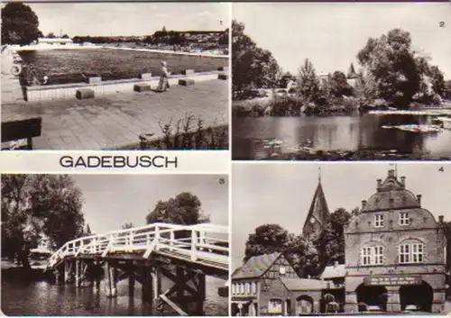 11970 Mehrbild Ak Gadebusch Stadtbad usw. 1985