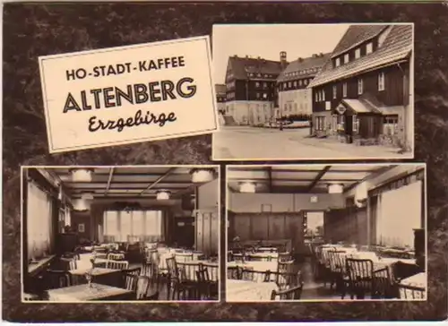 11928 Ak Altenberg Erzgebirge HO Stadt Kaffee 1963