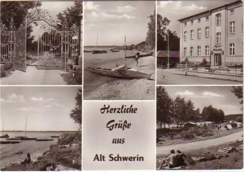 11888 Mehrbild Ak Grüße aus Alt Schwerin 1977