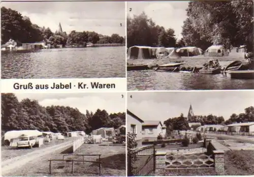 11887 Mehrbild Ak Gruß aus Jabel Kreis Waren 1984