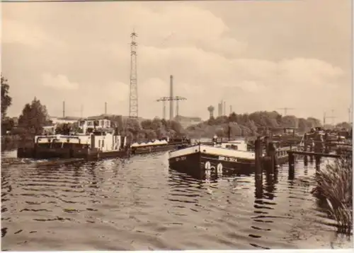 11854 Ak Henningsdorf Port sur la Havel 1970