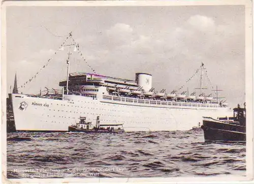 11850 Ak hanséatique Hambourg navire de passagers 1939